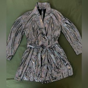 NWOT Zara Sequin Blazer Romper